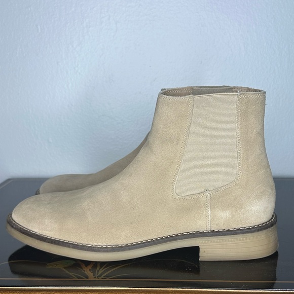 Zara Beige Suede Men's Boots - Picture 3 of 5